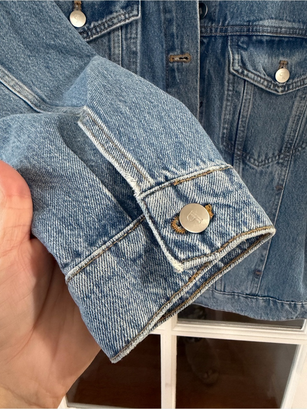 Pilcro Weston Denim Boyfriend Jacket - Size M - Picture 8 of 9